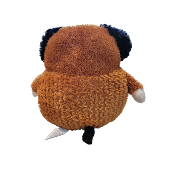 Pier 1 Imports Plush Dog Stuffed Animal Brown Black Soft 17" Embroidered Eyes - Picture 2 of 6